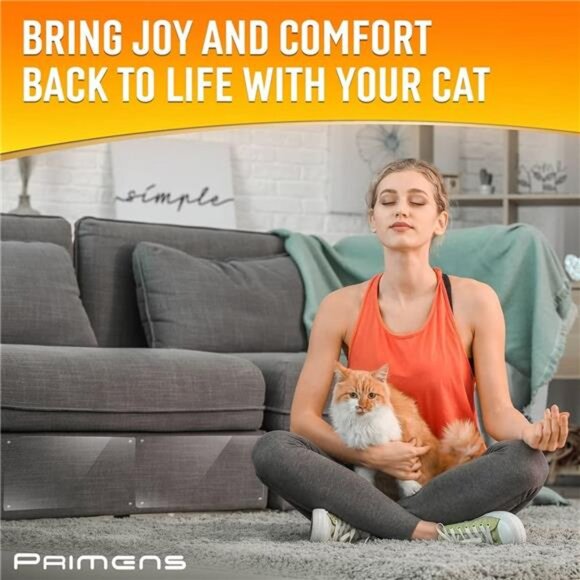 Heavy Duty Cat Scratch Deterrent Furniture Protectors for Sofa, Doors, Clear - Picture 6 of 7